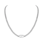 Vnox Silver Initial Necklace For Men - A-z Letter... - Coupon