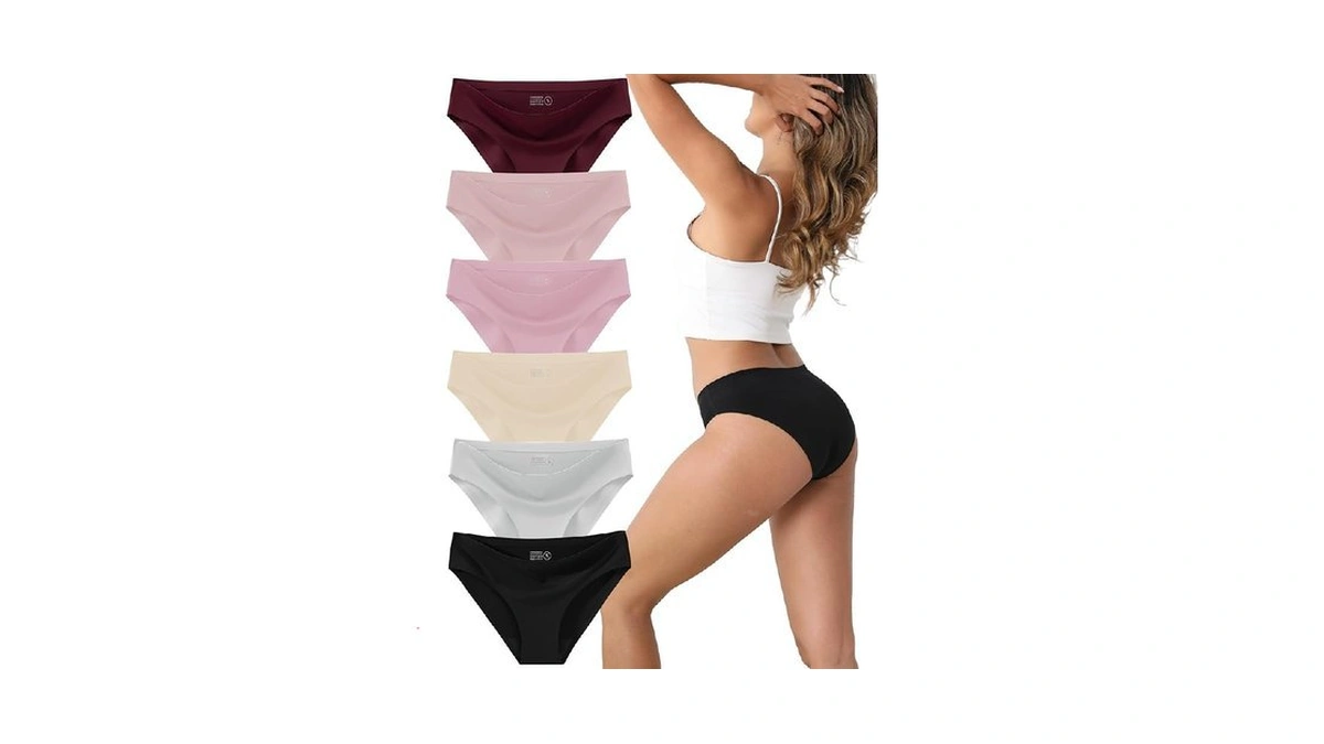 Wayiqe Seamless Underwear For Women Bikini Panties... - Coupon