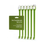 Pet Toothbrush Set Of 6 For Dogs Cats - Dual-head... - Coupon
