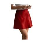 Mist Azur Women S Elegant Silky Satin Mini Skirt... - Coupon