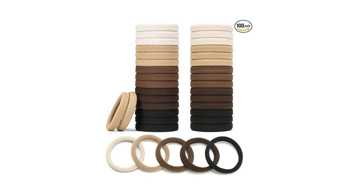 Mia Klein Hair Ties Black 100count Extra Thick 5cm... - Coupon