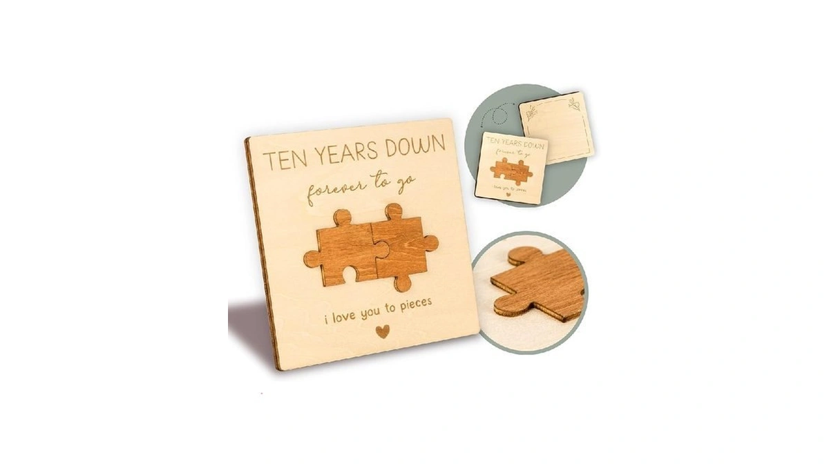 Woodamore 10 Year Anniversary Card Gifts For Him... - Coupon
