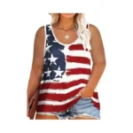 Hdlte Plus Size American Flag Tank Tops Women 4th... - Coupon