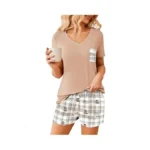 Ekouaer Womens Pajama Sets Short Sleeve Pajamas For... - Coupon