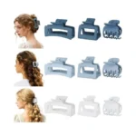 Chandat 3 Style Blue Hair Claw Clips Set - 9 Pcs... - Coupon