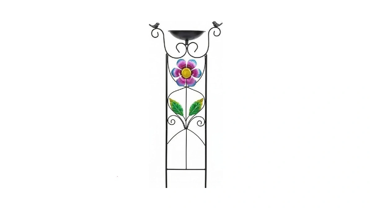 Bird Bath With Trellis Outdoor - 40 Antique Iron... - Coupon