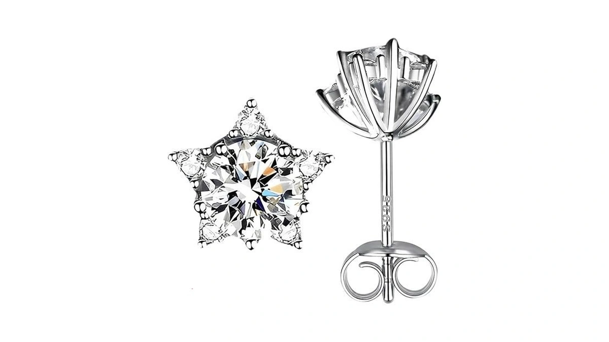 Mystilux Moissanite Earrings For Men And Women In... - Coupon