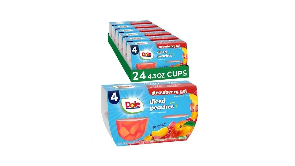 Dole Fruit Bowls Peaches In Strawberry Flavored Gel... - Coupon