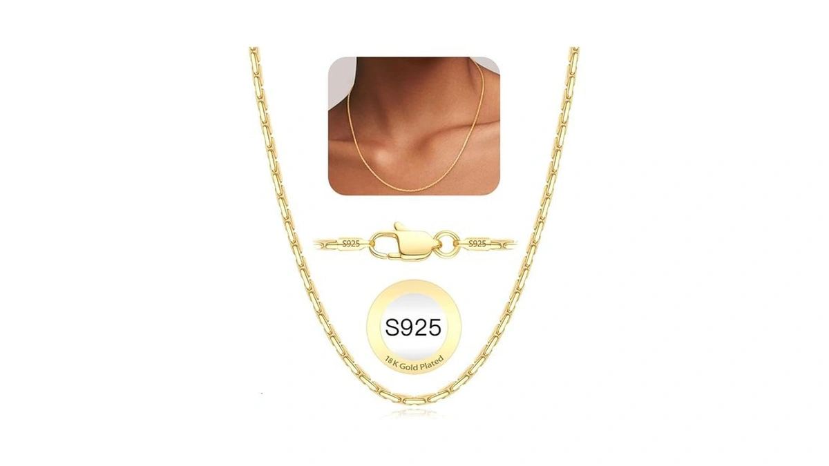 Gemaze 14k Gold Plated Chain Necklace For Women 1... - Coupon