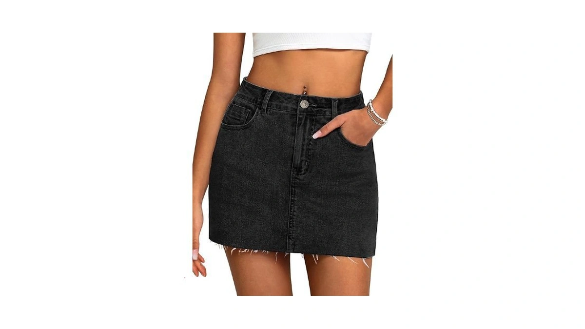 Iwd Jean Skorts For Woman High Waisted Stretchy... - Coupon