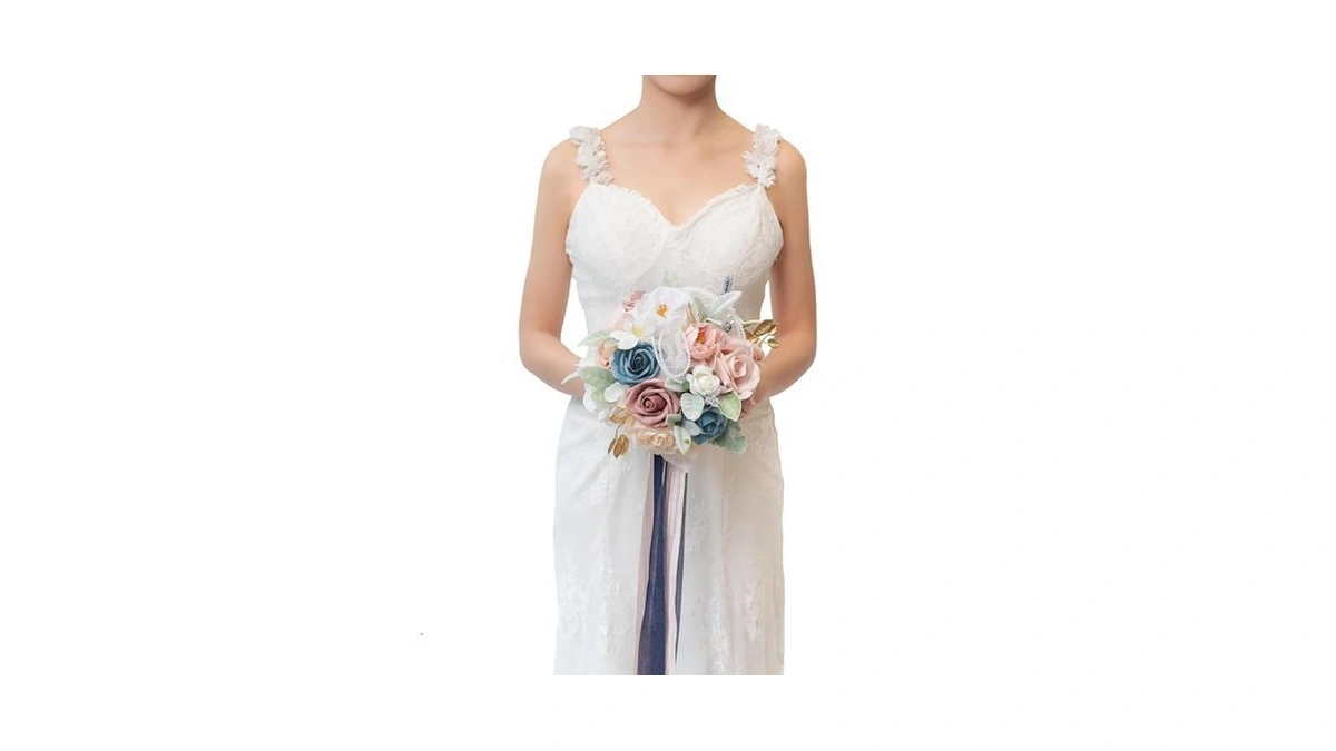 Tinge Time 9 Inch Artificial Bridal Bouquet... - Coupon