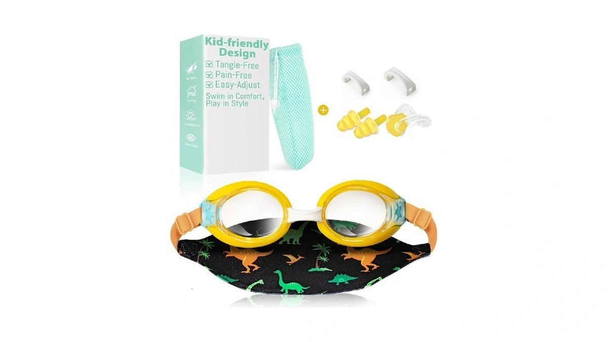 Pixel Panda Kids Goggles With Fabric Strap For 3-14... - Coupon