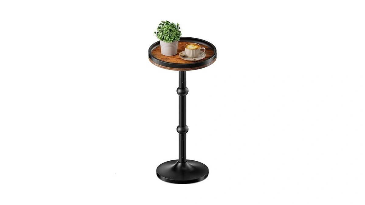 Yuede Small Round Side Table Coffee Drink Table For... - Coupon