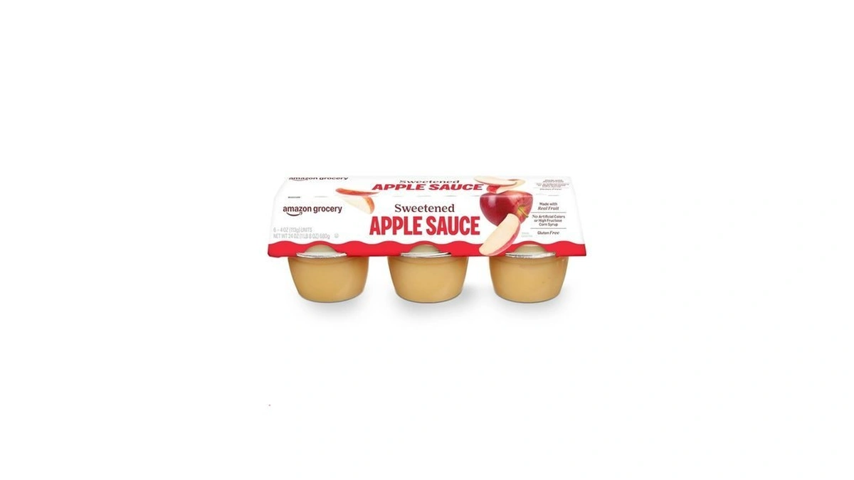 Amazon Grocery Sweetened Apple Sauce 4 Oz Pack Of 6 - Coupon