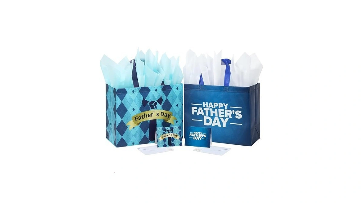 Yangte 2 Pack 13 Fathers Day Gift Bags With Tissue... - Coupon