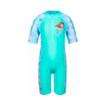 Tfjh E Short Sleeve Girls Swimsuits 1pcs Bathing... - Coupon