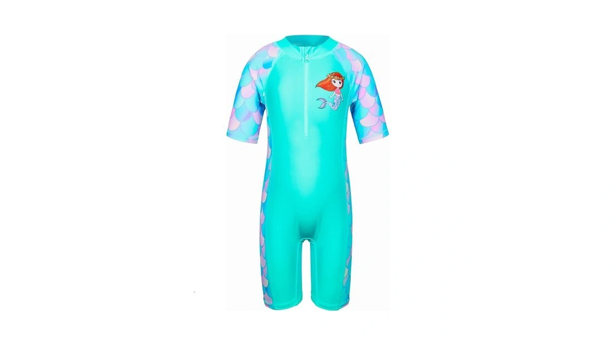 Tfjh E Short Sleeve Girls Swimsuits 1pcs Bathing... - Coupon
