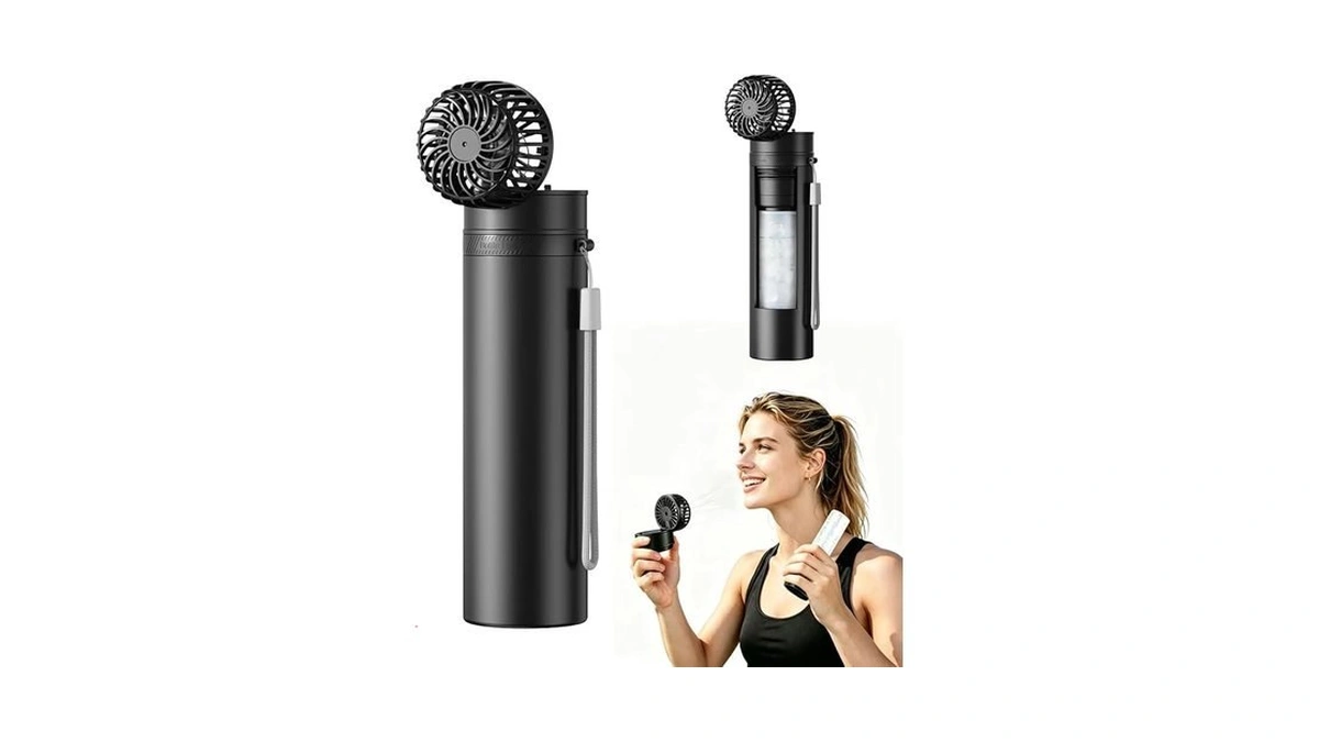 Duomiy 2-in-1 Handheld Fan Portable Ice Therapy Cup... - Coupon