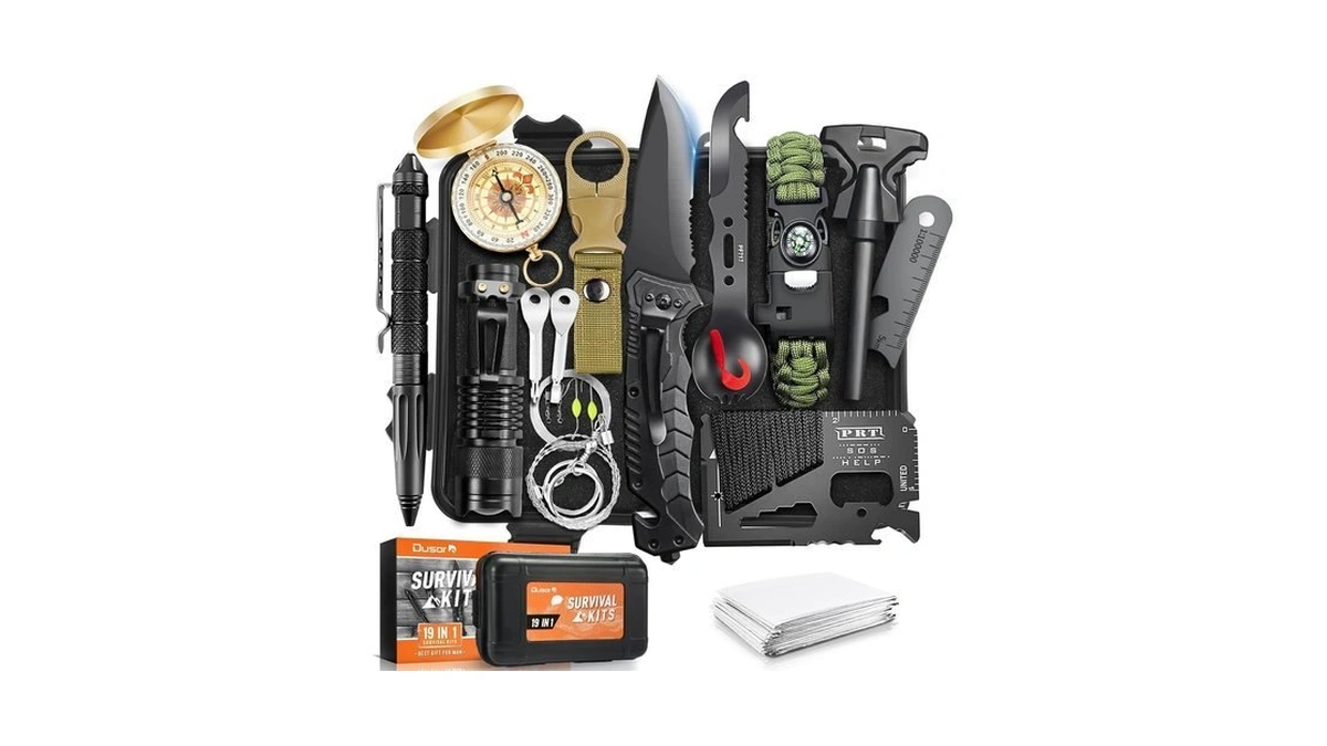 Dusor 19 In 1 Survival Kit Gifts For Men Father S... - Coupon
