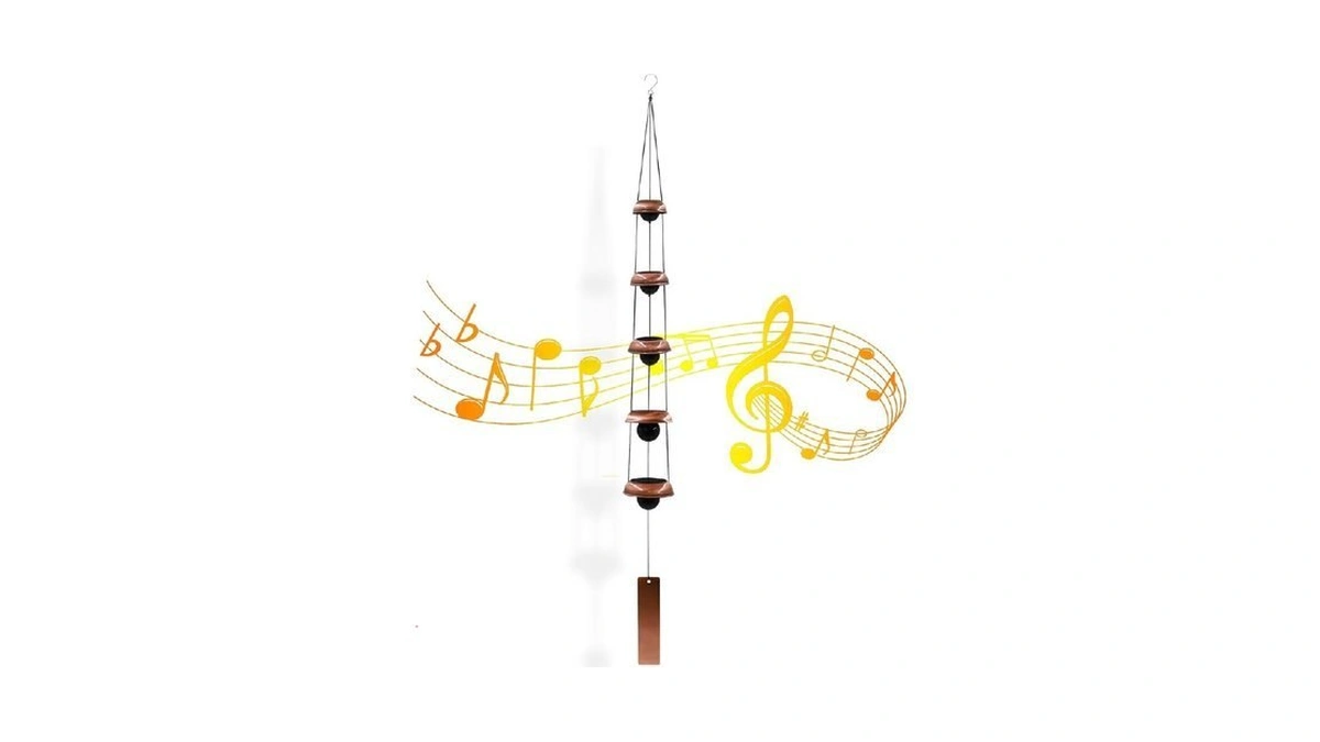 Wind Chimes For Outside With 5 Bell Unique Copper... - Coupon