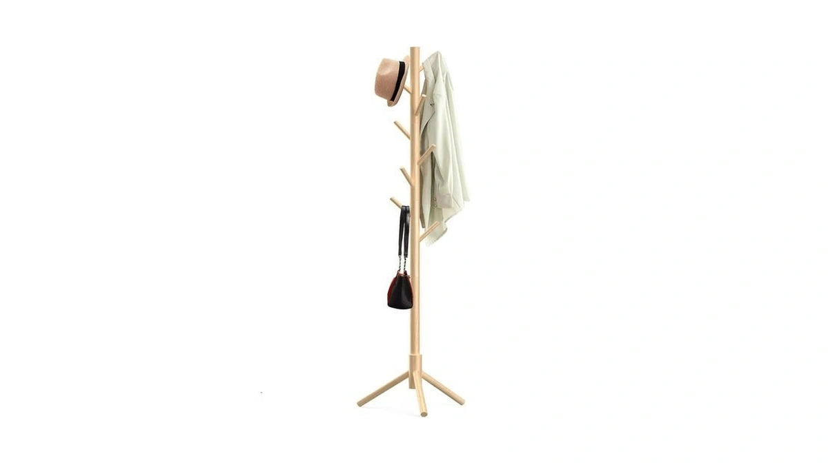 Aliphon Wooden Coat Rack Stand Freestanding Coat... - Coupon