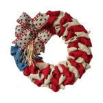 20 Inch 4th Of July Patriotic Wreath Red White And... - Coupon