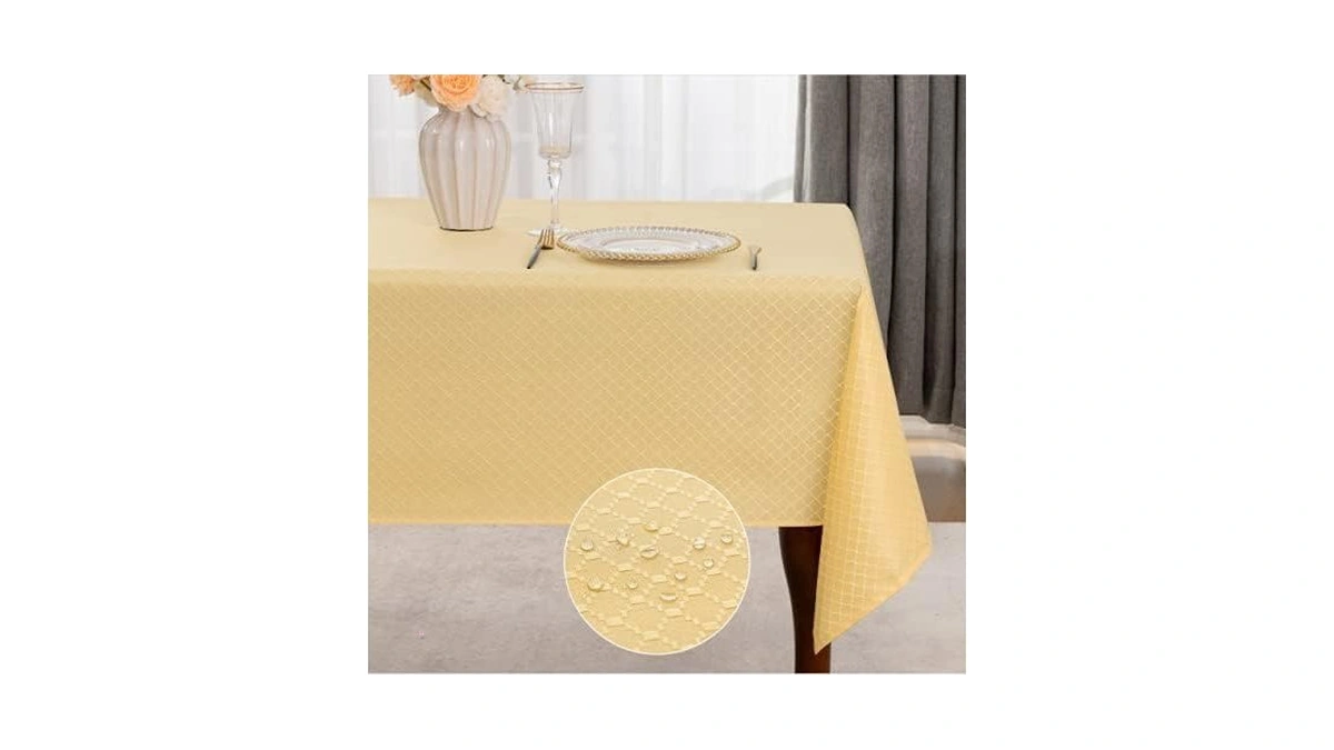 Joybest Rectangle Tablecloth Spill-proof Wrinkle... - Coupon