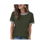 Anrabess Womens Tops Summer Short Sleeve Shirts... - Coupon