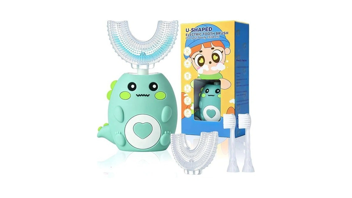 Kids Electric U Shaped Toothbrush Sonic Automatic... - Coupon