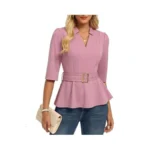 Grace Karin 2026 Women Dressy Tops V Neck Half... - Coupon