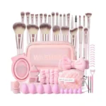 Kuoryzal Pink Makeup Brushes Set Professional 66pcs... - Coupon
