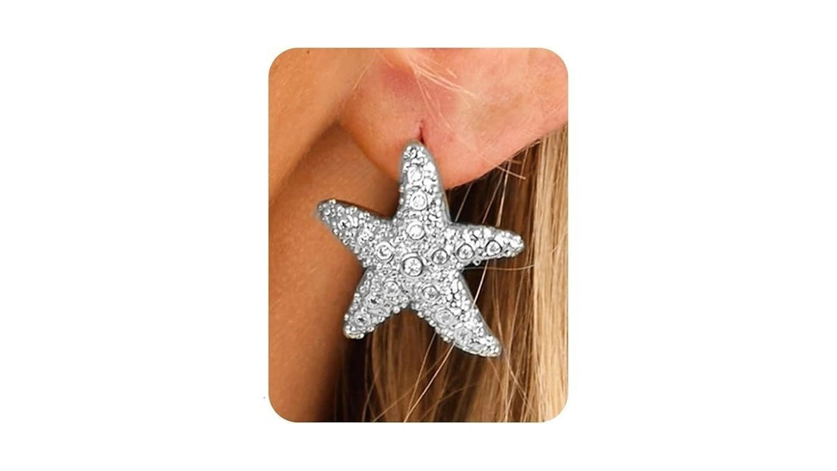 Uanneau Silver Earrings For Women Trendy 14k Gold... - Coupon