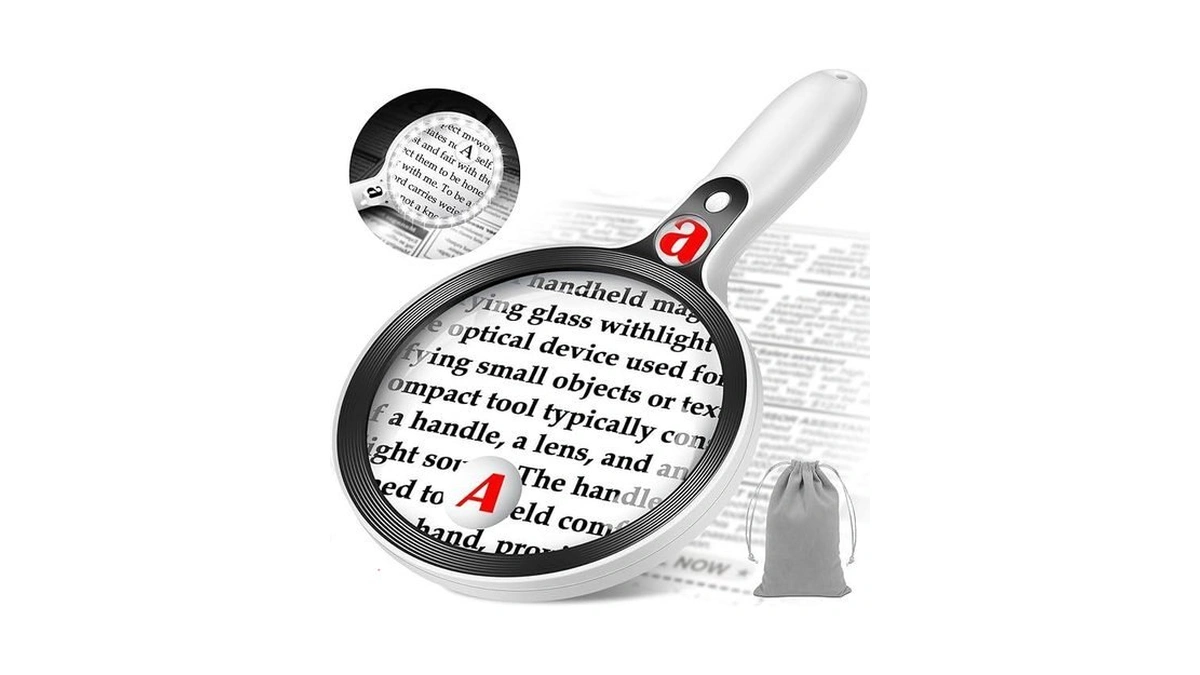 Large Magnifying Glass With Lights 10x 25x 45x... - Coupon