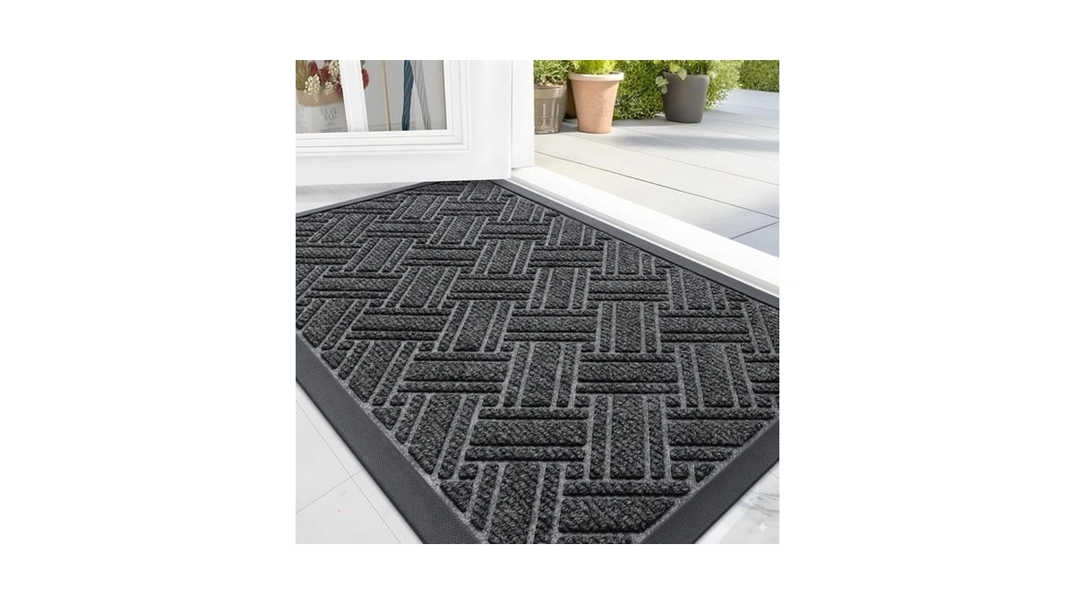 Olanly Indoor Outdoor Mat Sturdy Natural Rubber... - Coupon