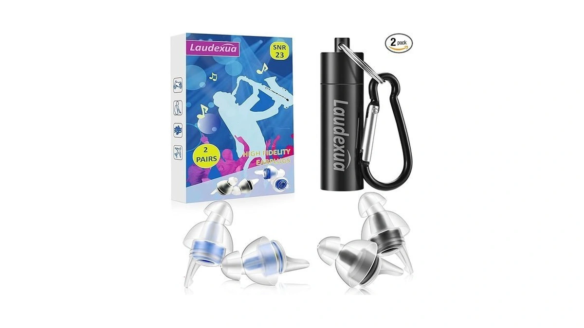 Laudexua High Fidelity Concert Ear Plugs 2 Pairs... - Coupon