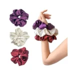 Pearlized Satin Oversized Scrunchies 3-pack Shimmer... - Coupon