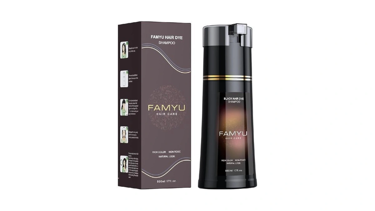 Black Hair Dye Shampoo Hair Color Shampoo For Women... - Coupon