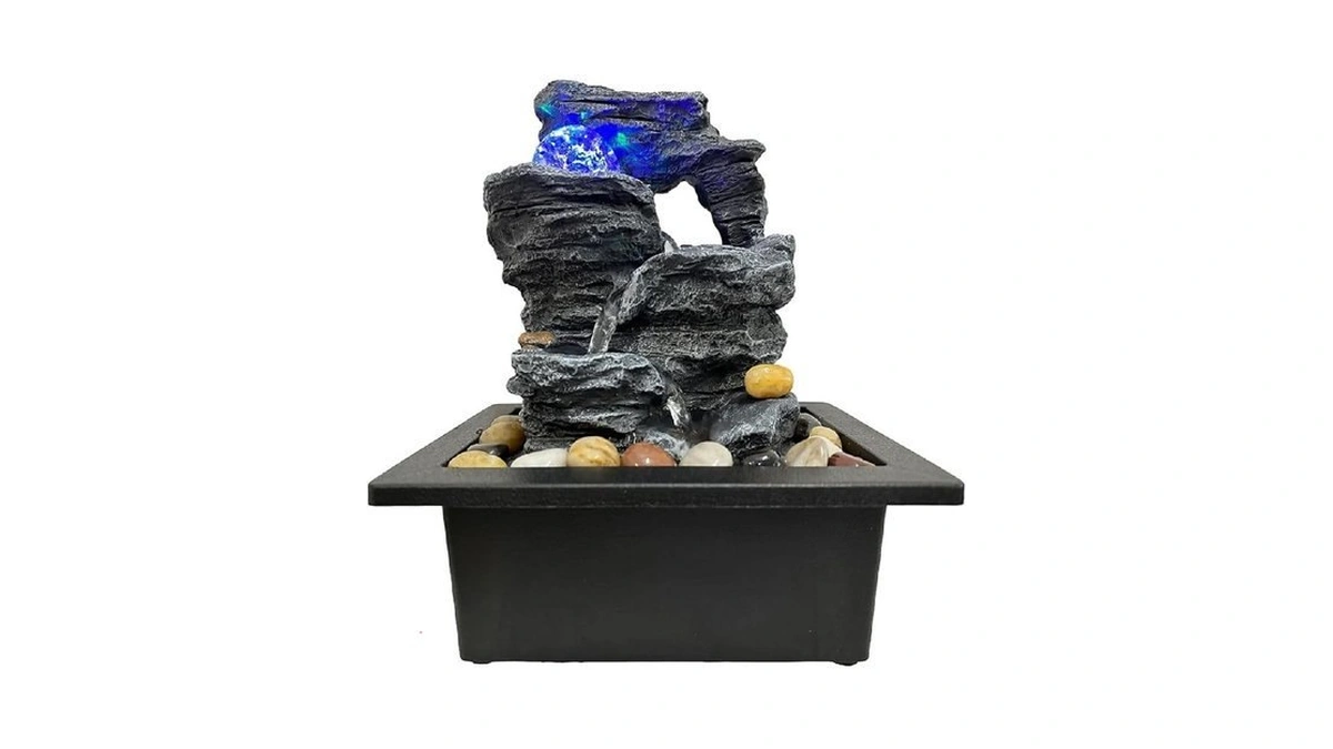 Indoor Tabletop Water Fountain Rotating Ball Rock... - Coupon
