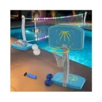 Goregent Pool Basketball Hoop And Volleyball Combo... - Coupon