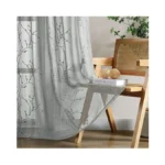 Homeideas Grey Gray Sheer Curtains For Bedroom... - Coupon