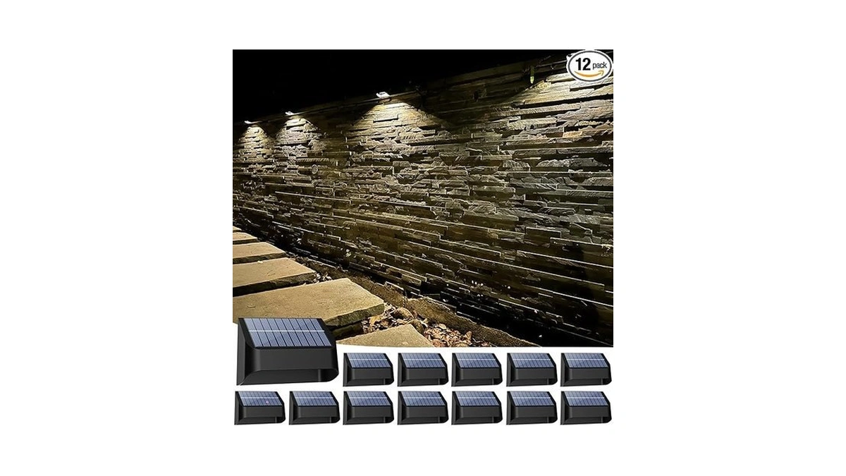 Yivsen Solar Fence Lights Warm White Rgb Fence... - Coupon