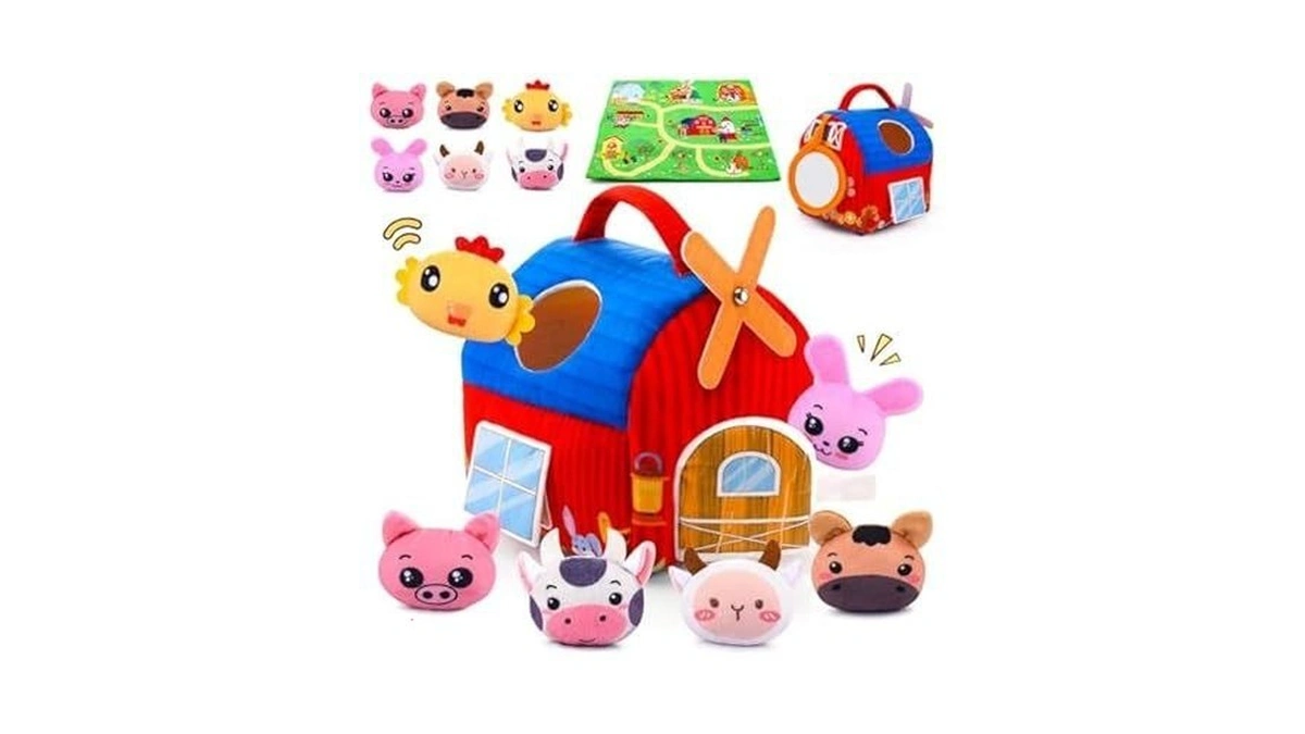 Baby Toys 6-12 Months - Soft Barn With Stuffed Farm... - Coupon