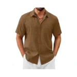 Cotrasen Mens Button Down Short Sleeve Shirts... - Coupon