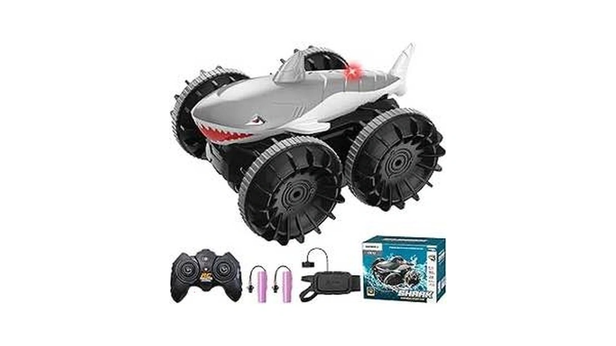 Simrex Shark Amphibious Remote Control Car - Gift... - Coupon