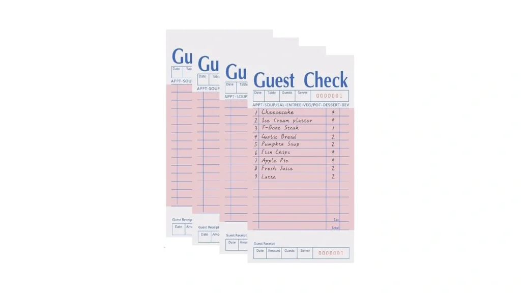 4 Pack Pink Guest Checks Books For Servers Server... - Coupon