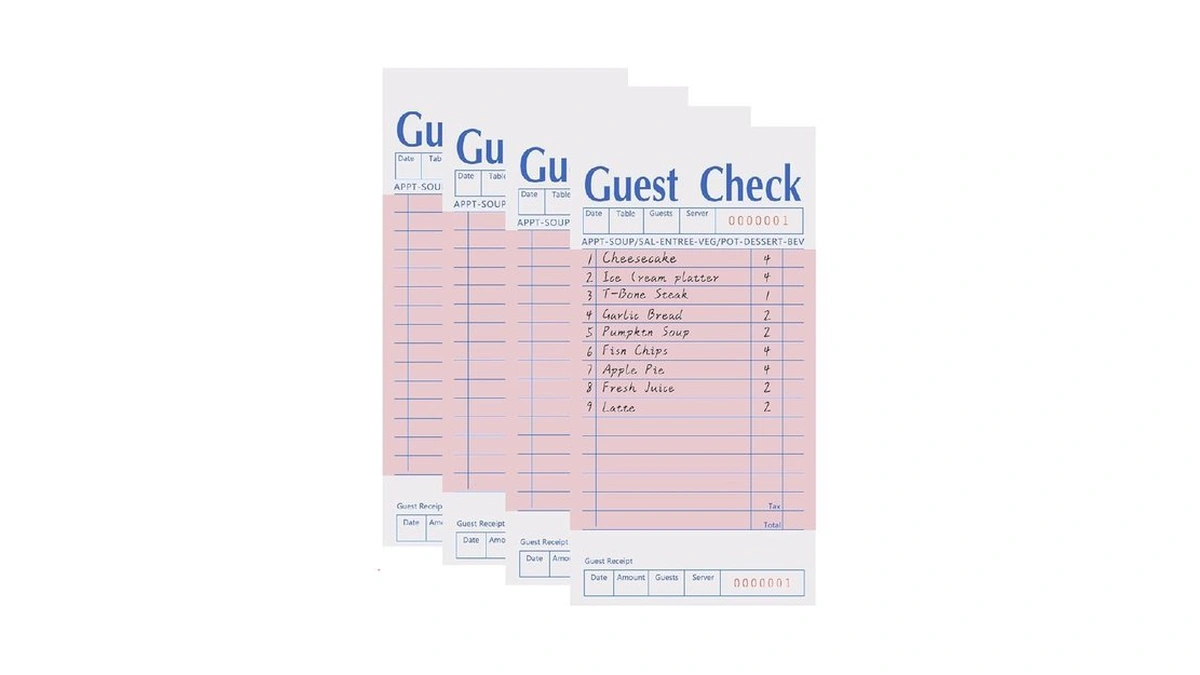 4 Pack Pink Guest Checks Books For Servers Server... - Coupon