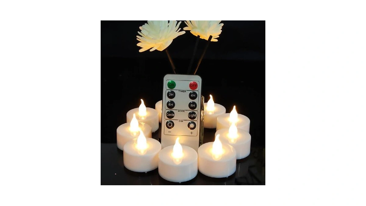Jialine Flameless Led Tea Lights Candle With Remote... - Coupon