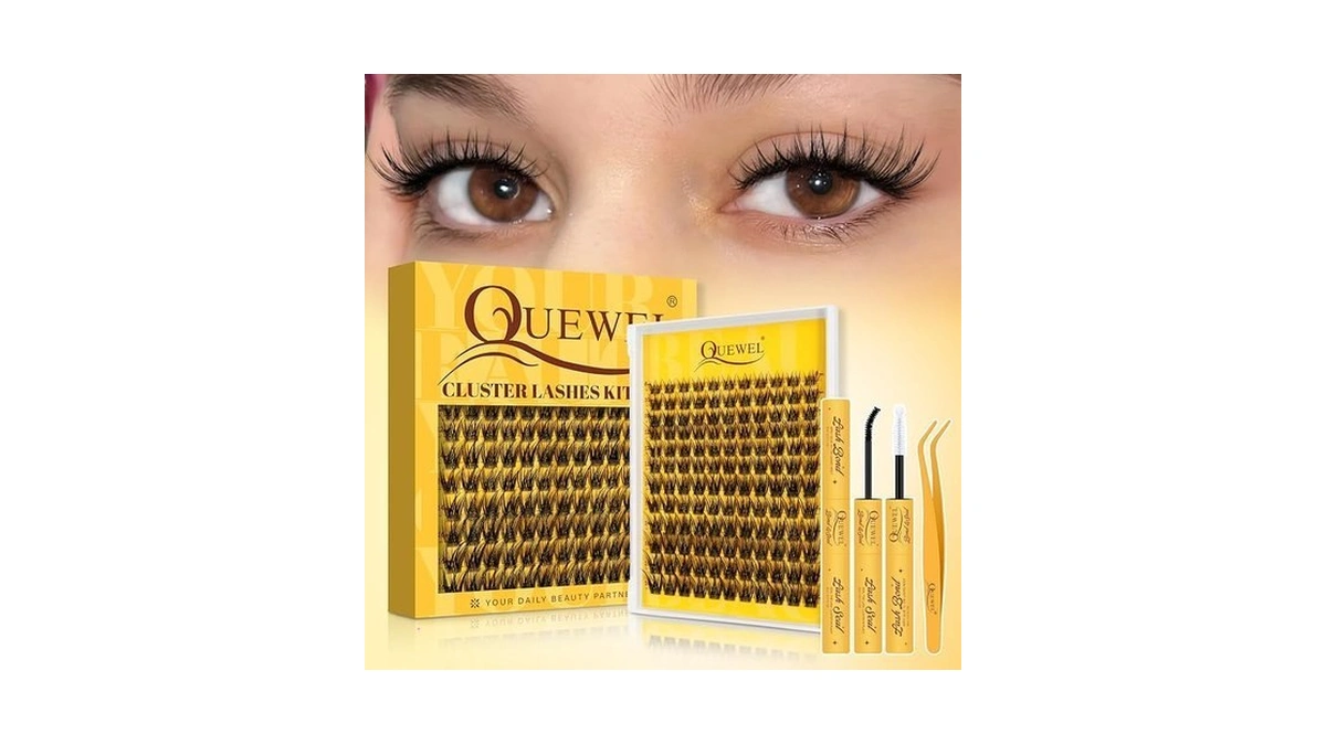 Quewel Lash Clusters Kit With 0 03mm Fine Band... - Coupon