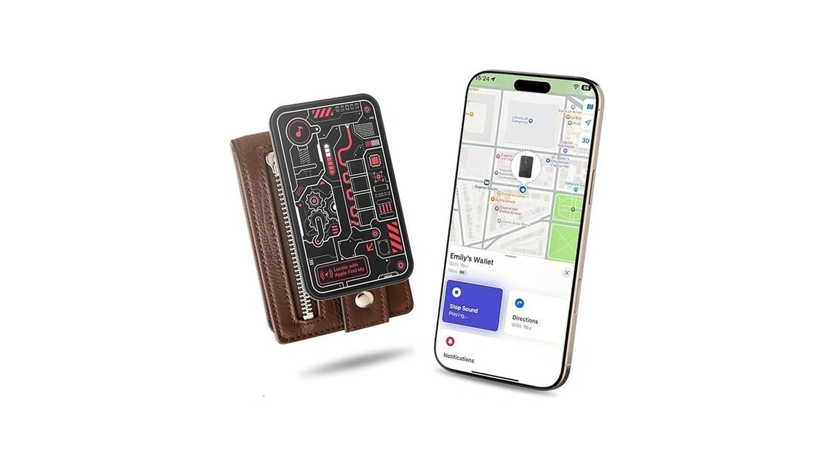 Mfish Solar Wallet Tracker Card Apple Mfi Certified... - Coupon