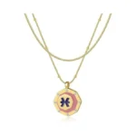 Letfly Pisces Zodiac Necklace For Women 18k Gold... - Coupon